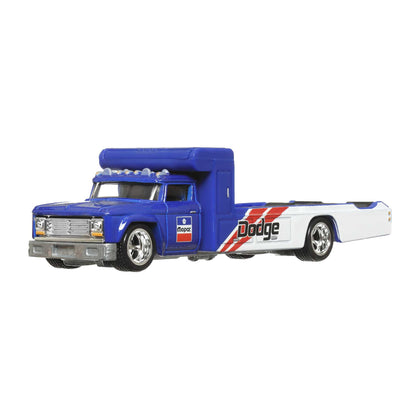 Mattel Hot Wheels: Premium Car Culture Team Transport - '80 Dodge Macho Power Wagon och Retro Rig