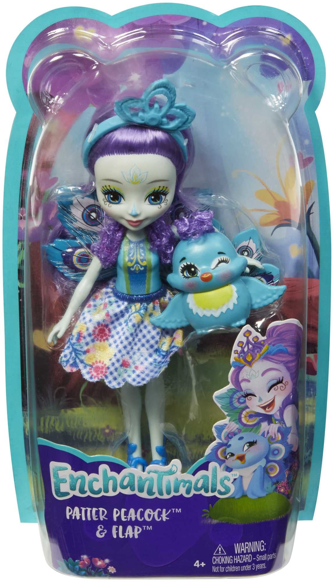 Mattel Enchantimals Mini Docka - Patter Peacock och Flap (FXM74)