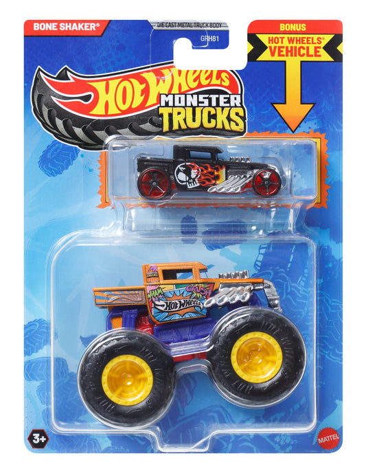 Mattel Hot Wheels: Monster Trucks - Bone Shaker 2 Pack