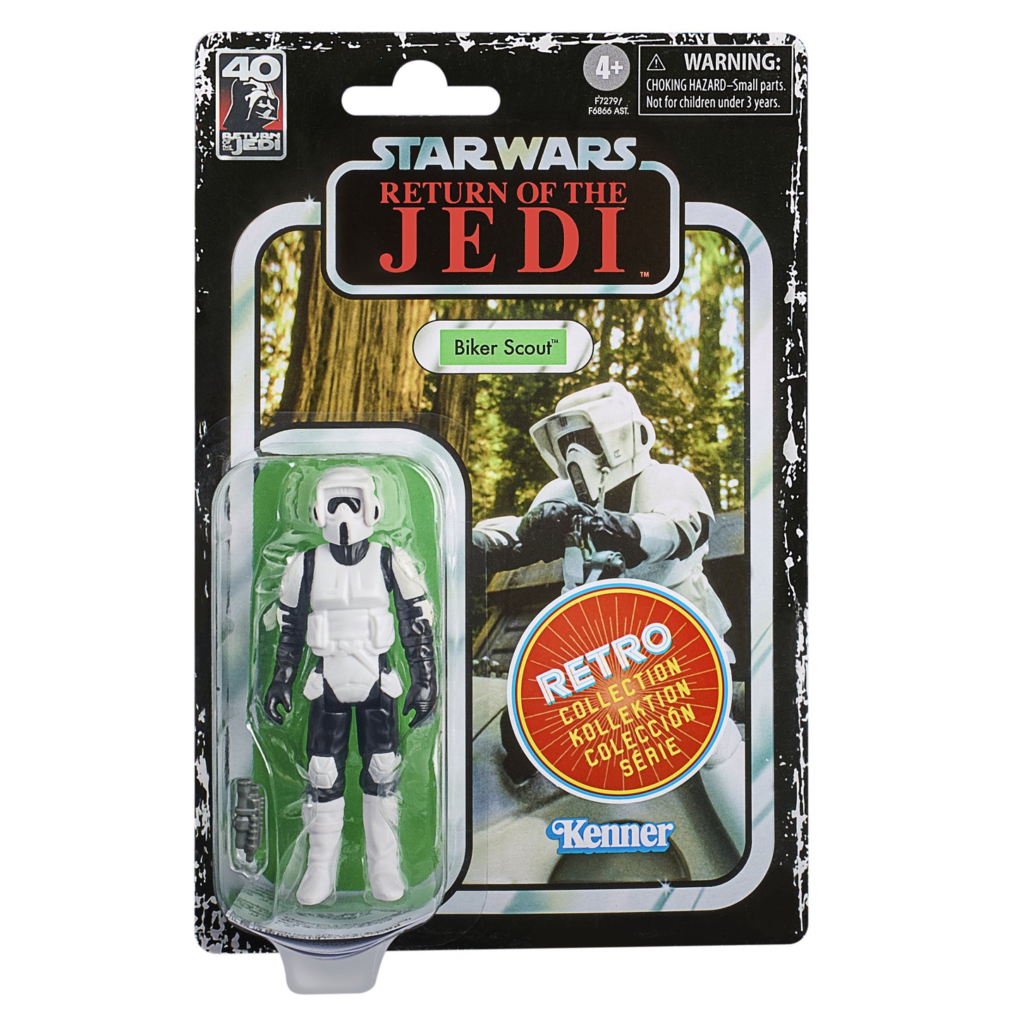 Hasbro Fans - Disney Star Wars: Return of the Jedi Retro Collection - Biker Scout Action Figure (10cm)