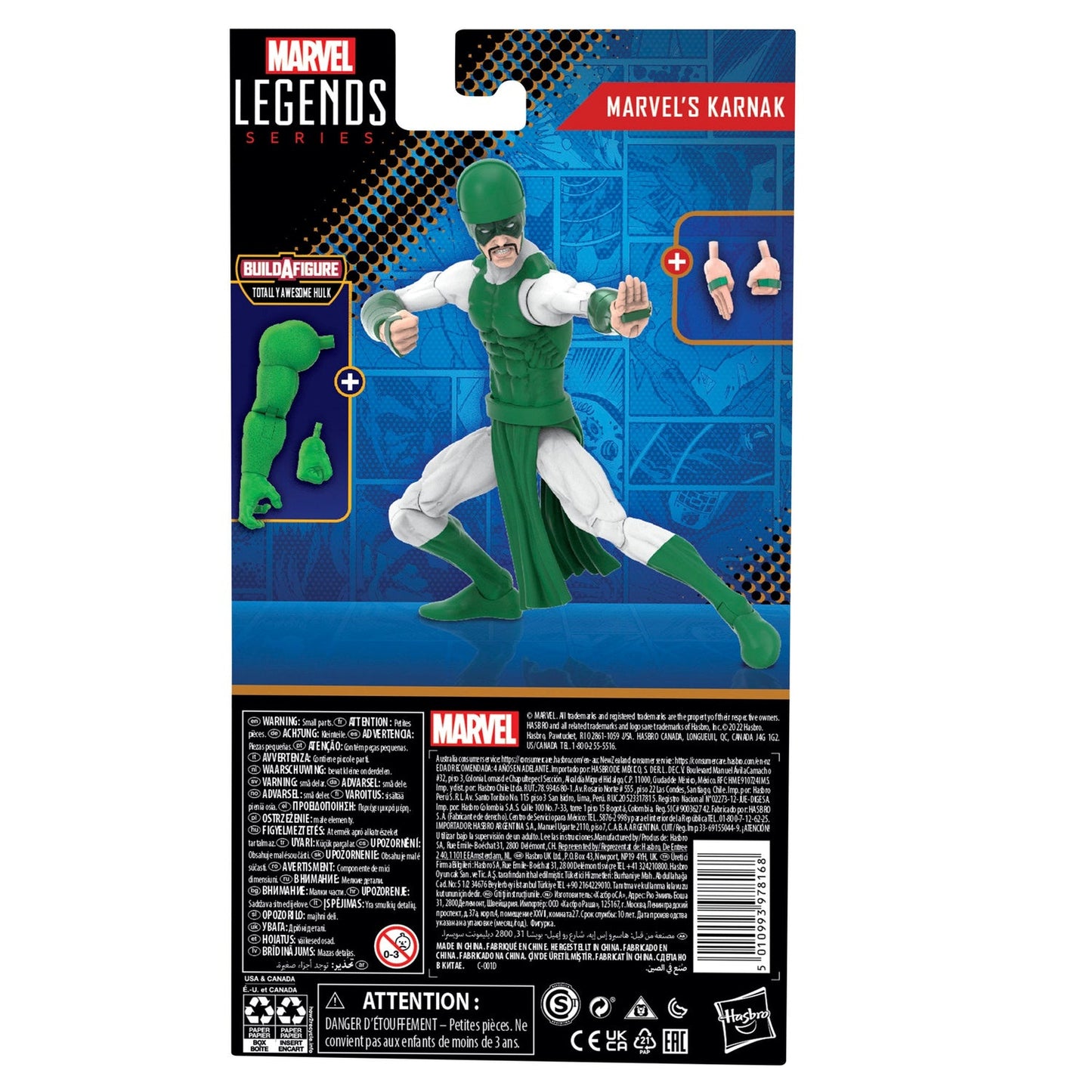 Hasbro Marvel Legends Series Bygg en Figur Totally Awesome Hulk: Marvel's Karnak Actionfigur (15cm)