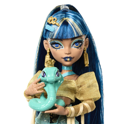 Mattel Monster High: Cleo DeNile - Mode Docka med Husdjur (HXH74)