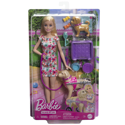 Mattel Barbie®: Du kan vara vad du vill - Docka med valpar och husdjursrullstol