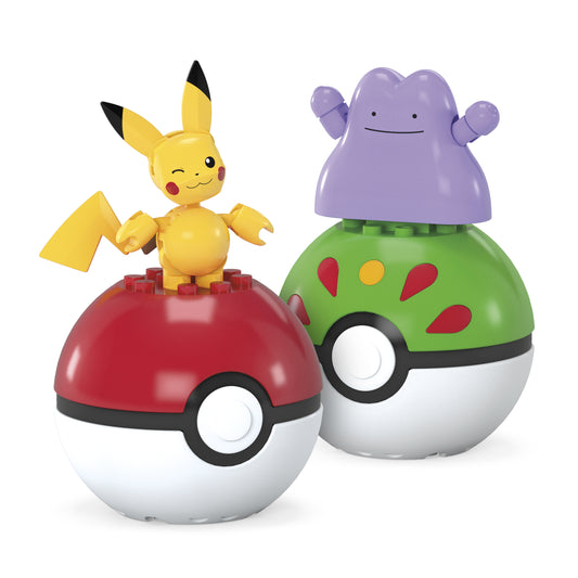 Mattel Mega Pokémon - Ditto och Pikachu Pokeballs (JCT43)