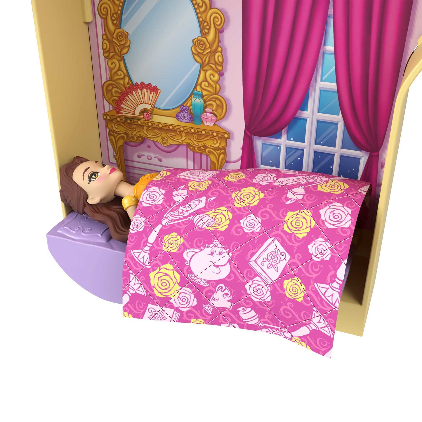 Mattel Disney Princess: Belle Palace - Belle Mini Doll Playset