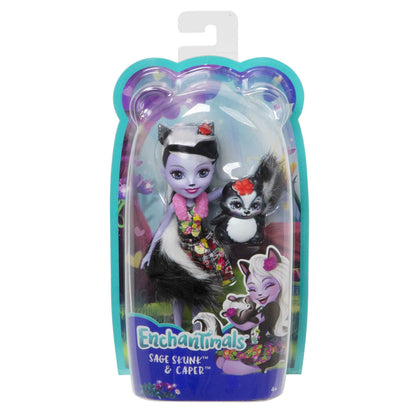 Mattel Enchantimals Mini Docka - Sage Skunk och Caper