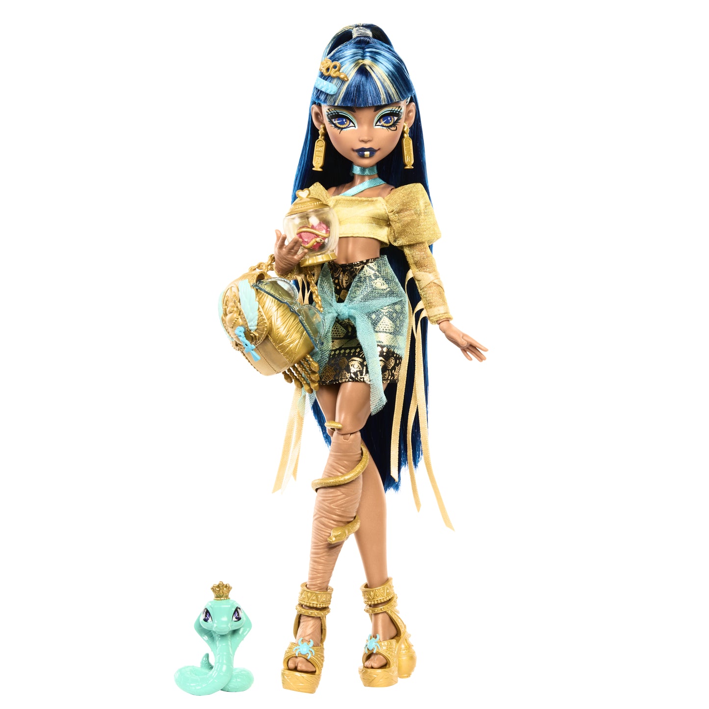 Mattel Monster High: Cleo DeNile - Mode Docka med Husdjur (HXH74)