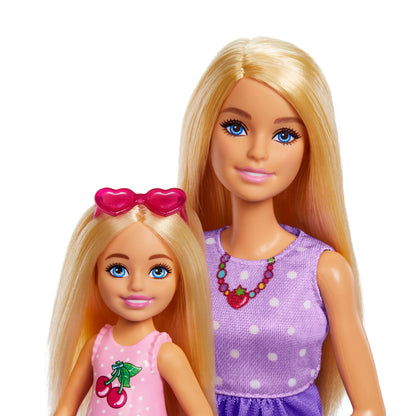 Mattel Barbie: Familj och Vänner - Barbie Malibu och Club Chelsea Systrar PicNic Dockor (JBF43)