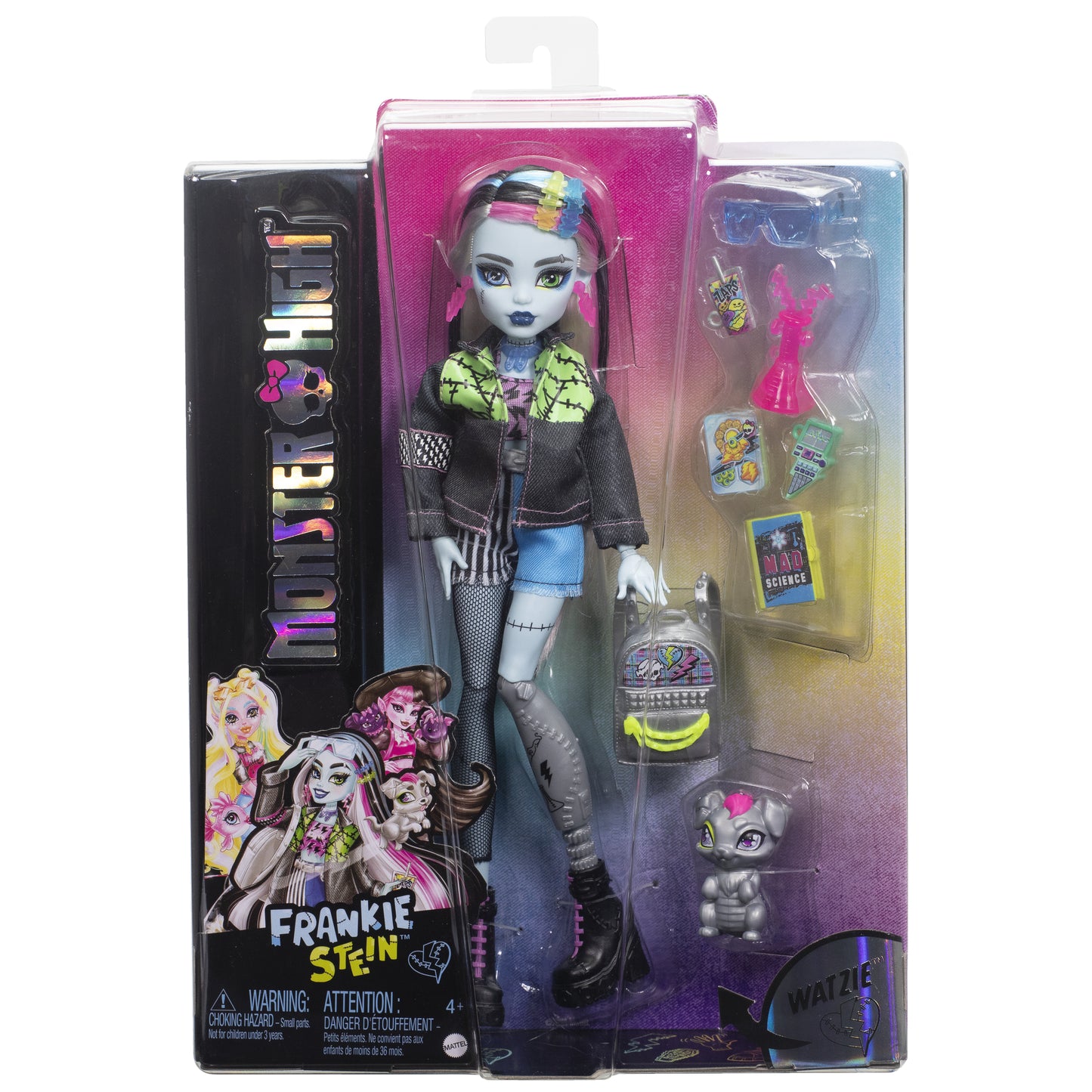 Mattel Monster High: Frankie Stein - Mode Docka med Husdjur (HXH73)