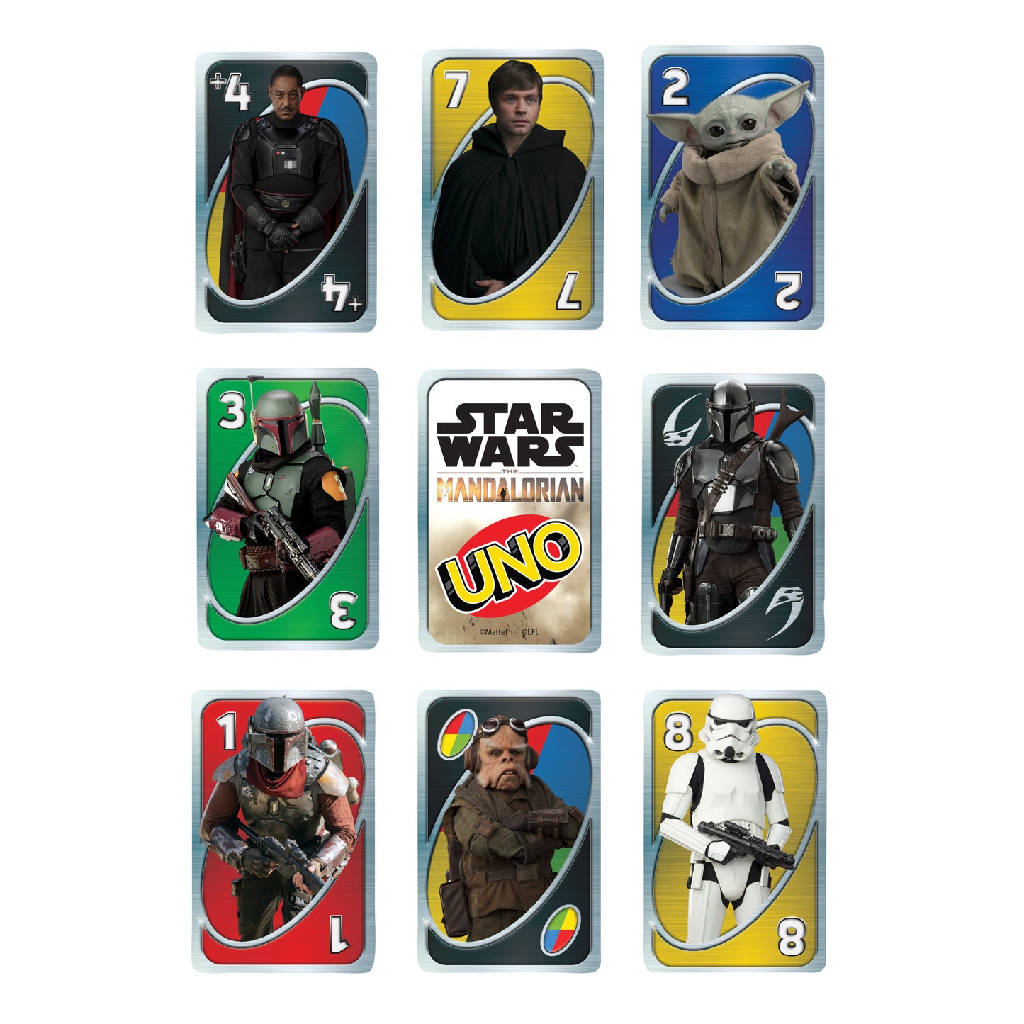 Mattel UNO Star Wars - The Mandalorian Kortspel