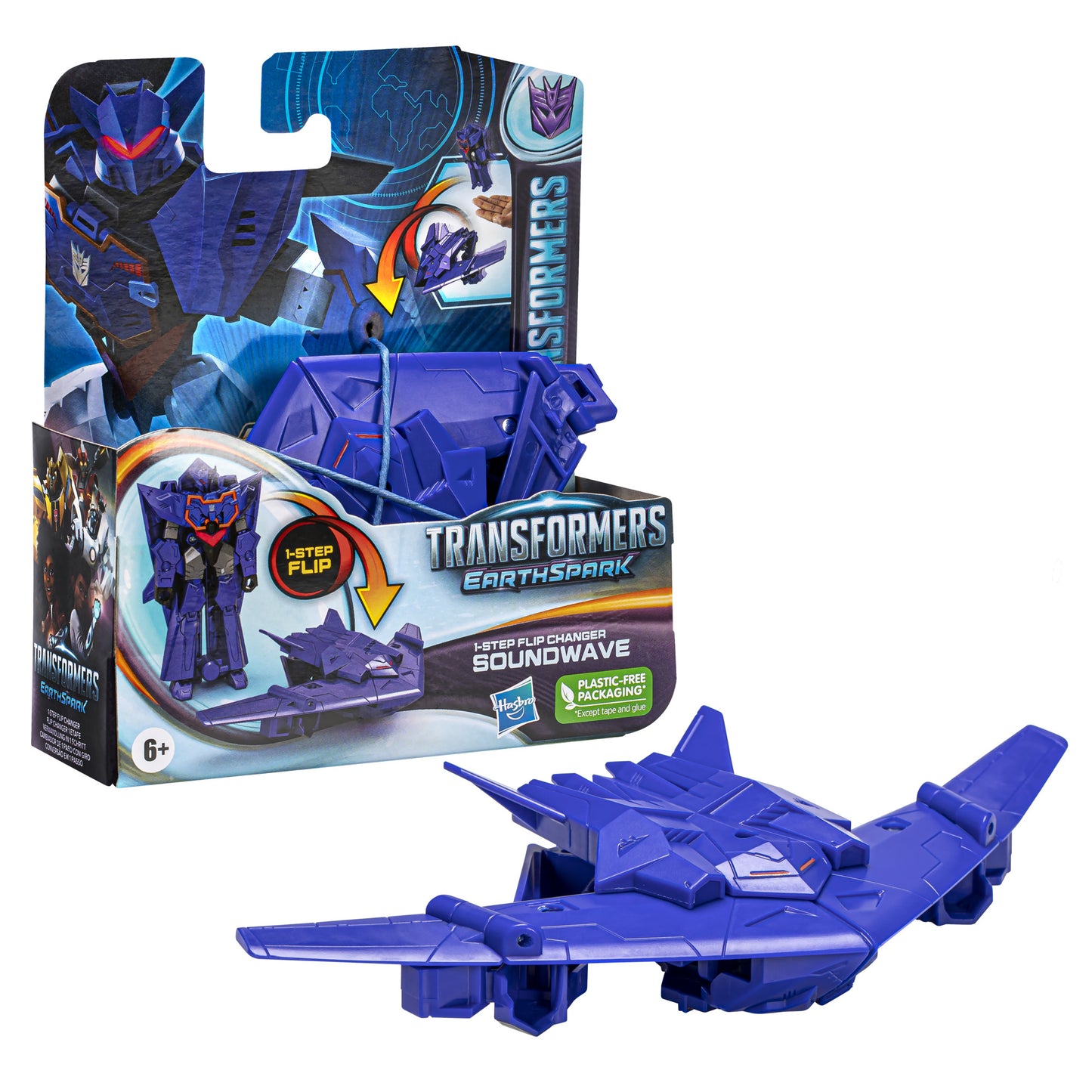 Hasbro Transformers Earthspark 1-Step Flip Changer - Soundwave