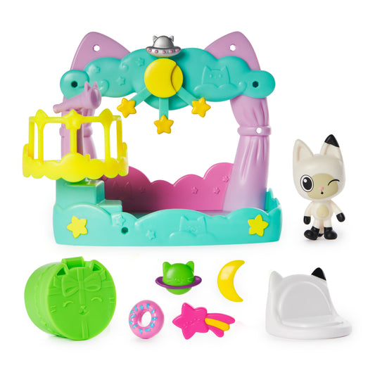 Spin Master Gabby's Dollhouse: Cat-Errific Celebration - Pandy Paws Dreamy Lookout Balcony Set