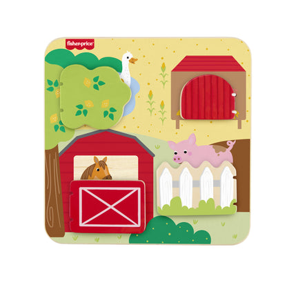 Fisher Price® - Wooden Farm Animals Board (JCY33)