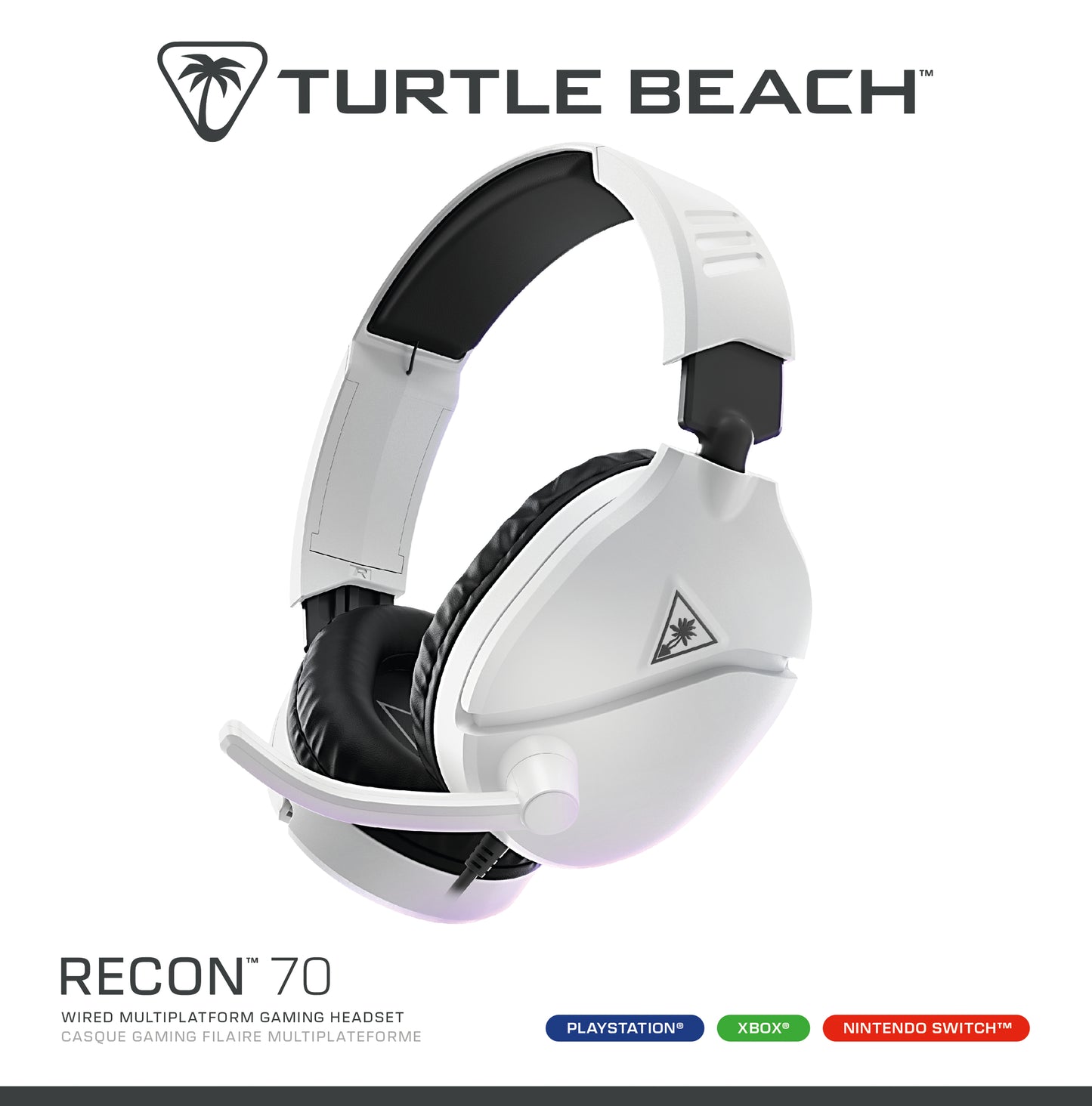 Turtle Beach Recon 70 - Trådbundet Gaming Headset (Vit)