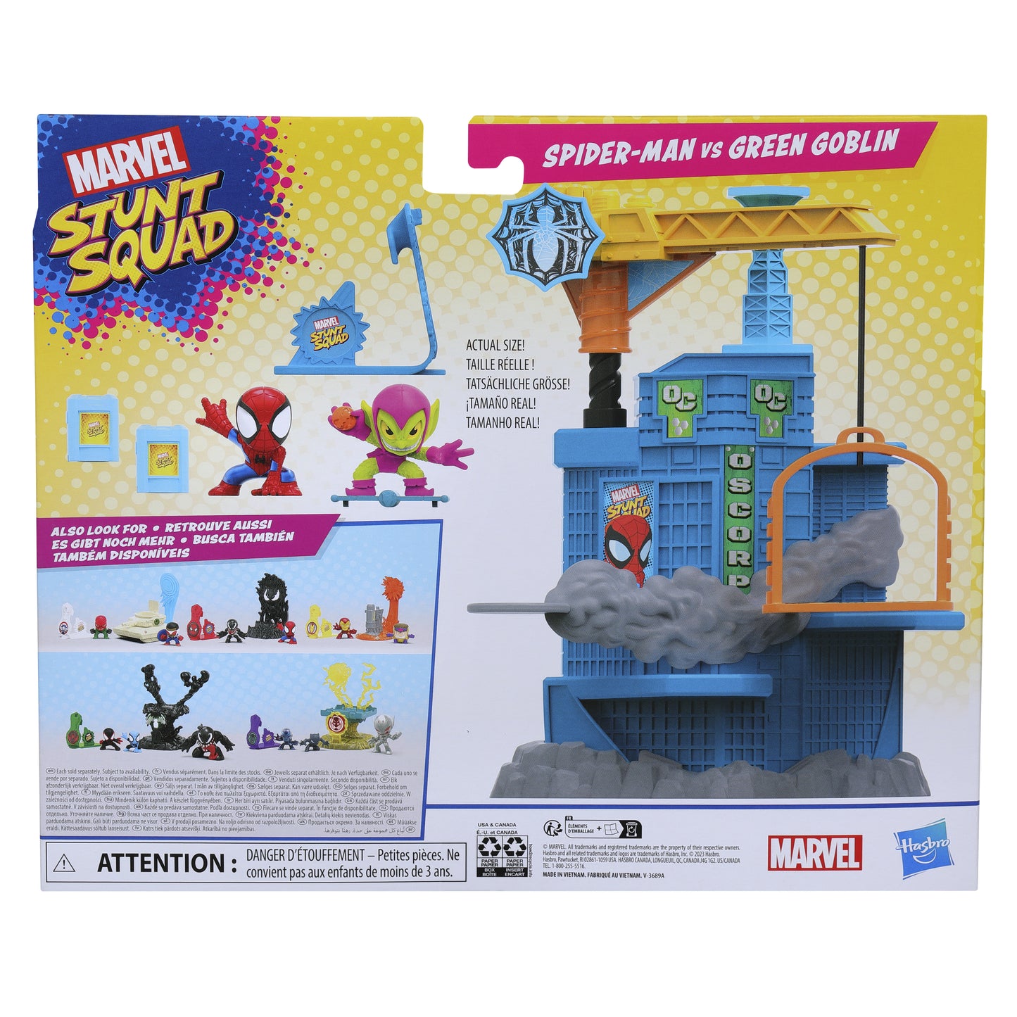 Hasbro Marvel: Stunt Squad - Spider-Man VS Green Goblin Mini Playset