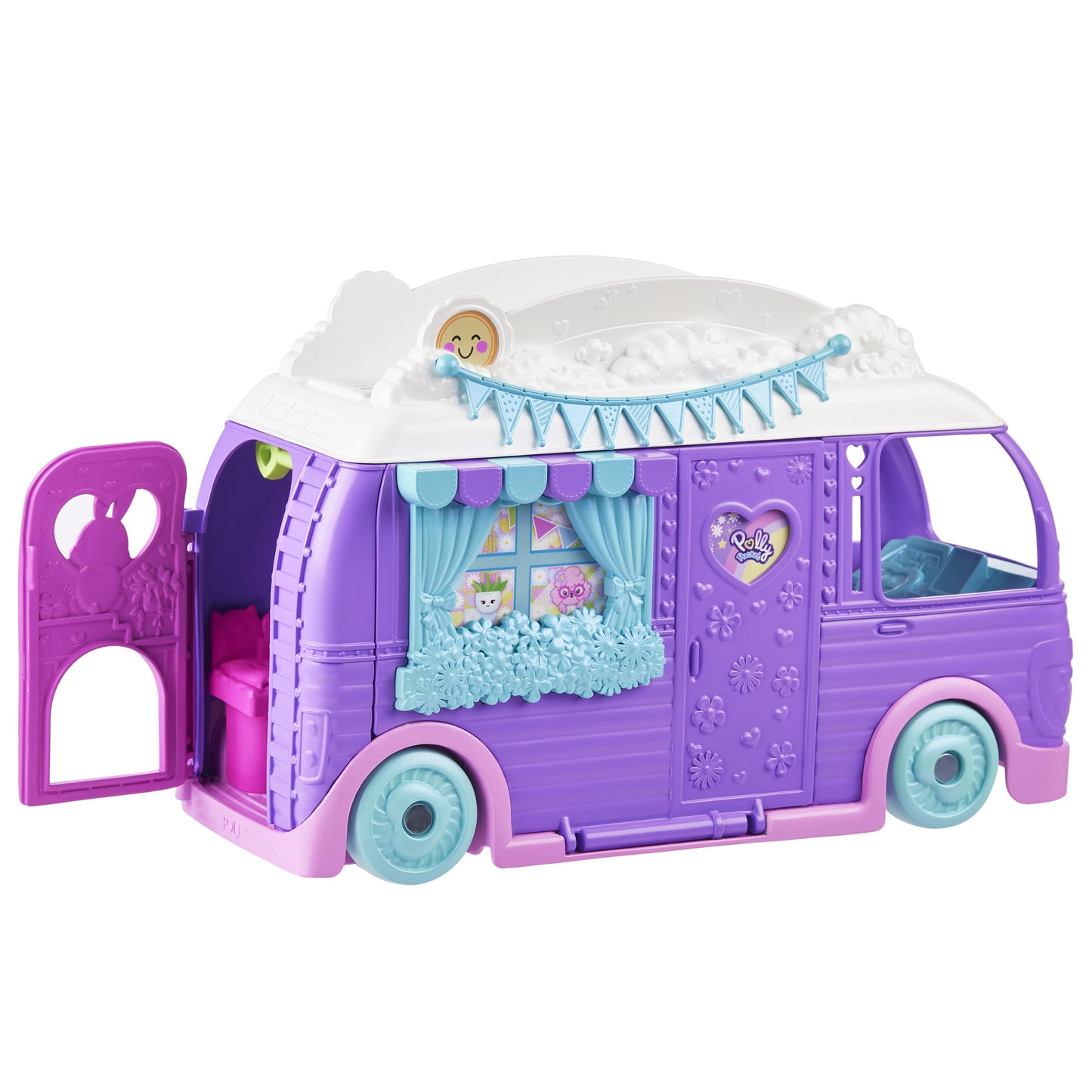 Mattel Polly Pocket: Glamping Camper Van - Tiny Worlds Big Surprises!