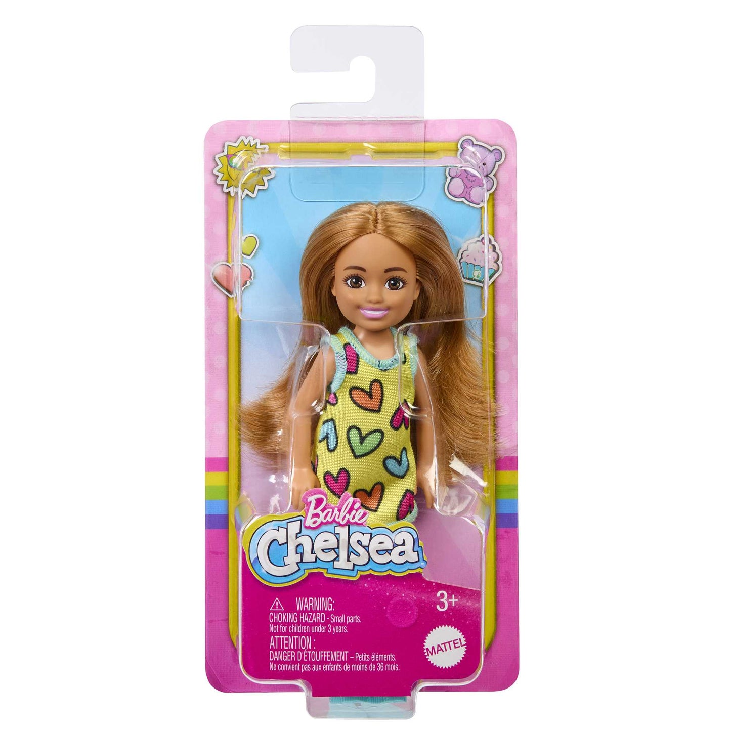 Mattel Barbie Club Chelsea Mini Doll med Avtagbar Klänning