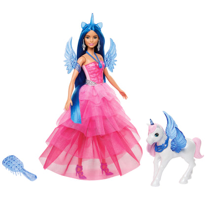 Mattel Barbie®: 65 Inspirerande Berättelser - En Touch av Magi Docka och Enhörning (HRR16)