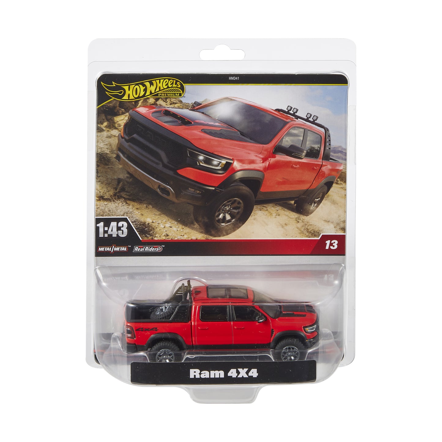 Mattel Hot Wheels Premium Real Readers Ram 4x4 1:43