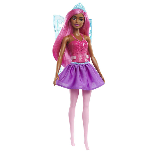 Mattel Barbie Fairy Ballet Dancer - Lila Hår Mörkhyad Docka