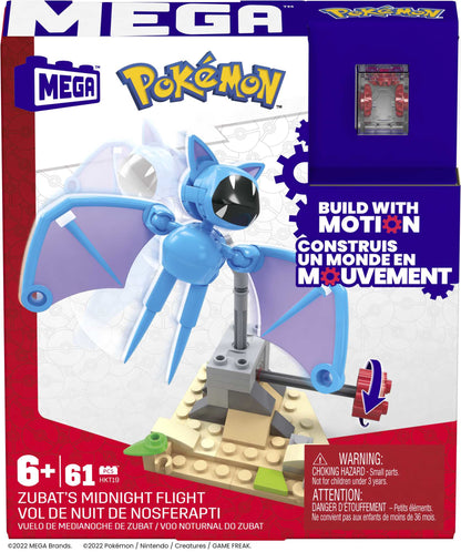 Mattel Mega Pokémon Byggsats: Zubat's Midnattsflykt (HKT19)