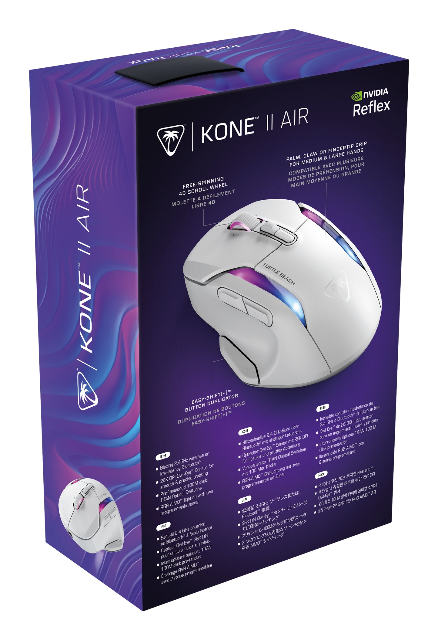 Turtle Beach Kone II Air Trådlös Mus (Vit)