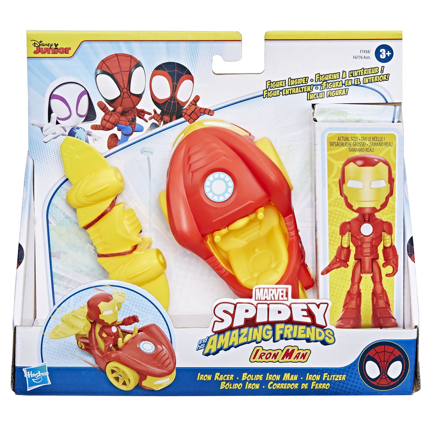 Hasbro Marvel: Spidey och hans fantastiska vänner - Iron Man och Iron Racer (F7458)