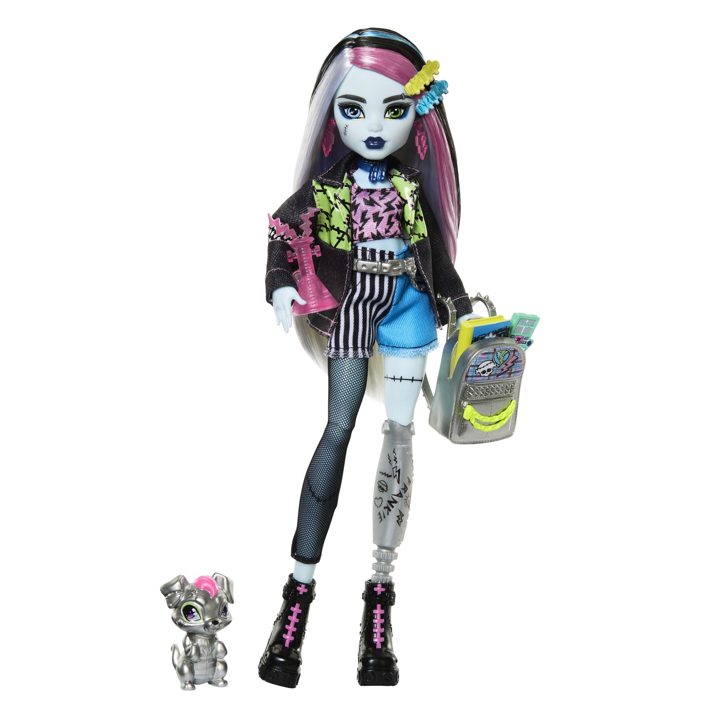 Mattel Monster High: Frankie Stein - Mode Docka med Husdjur (HXH73)