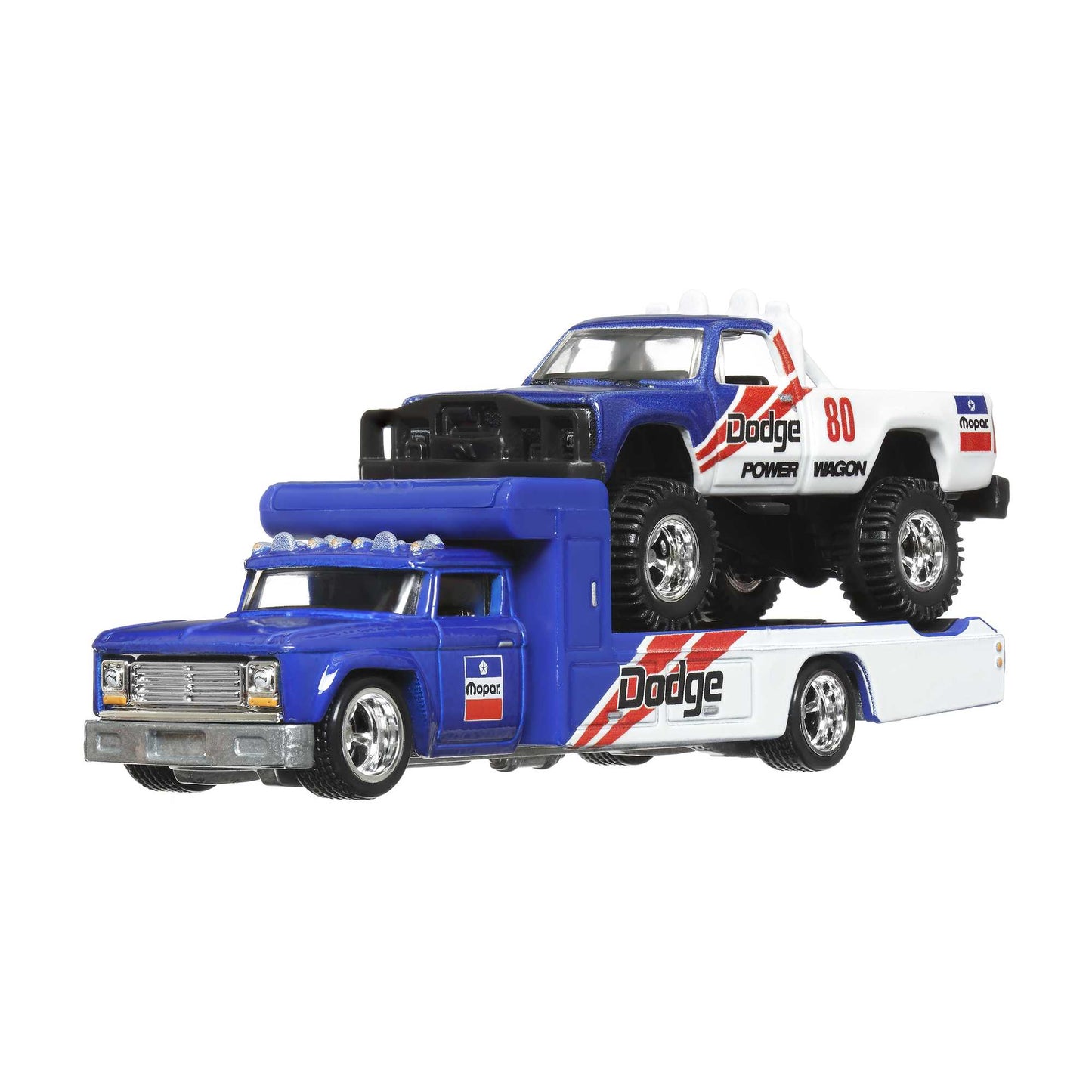 Mattel Hot Wheels: Premium Car Culture Team Transport - '80 Dodge Macho Power Wagon och Retro Rig