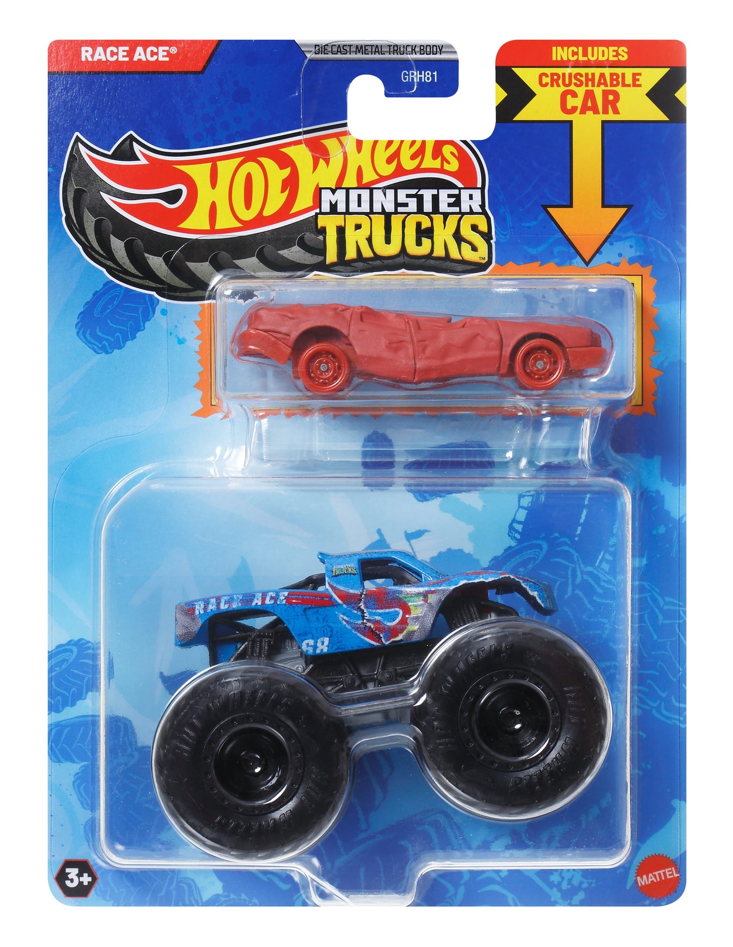 Mattel Hot Wheels: Monster Trucks - Race Ace 2 Pack