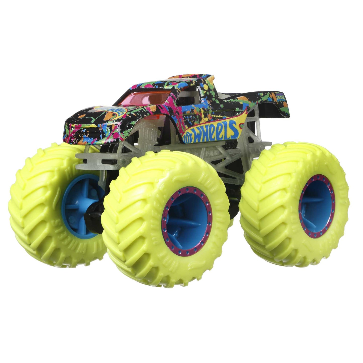 Mattel Hot Wheels Monster Trucks: Glow in The Dark - Podium Crasher