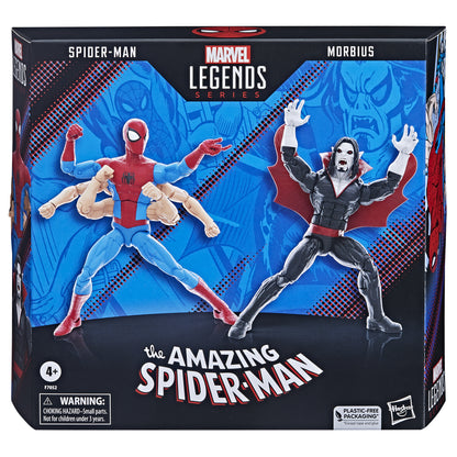 Hasbro Marvel Legends: Spider-Man och Morbius Actionfigurer (15cm)