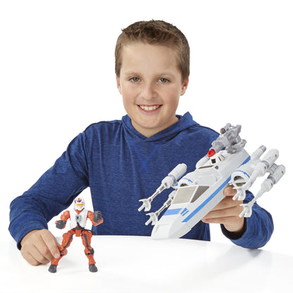 HASBRO HERO MASHERS STAR WARS THE FORCE AWAKENS - RESISTANCE X-WING & PILOT