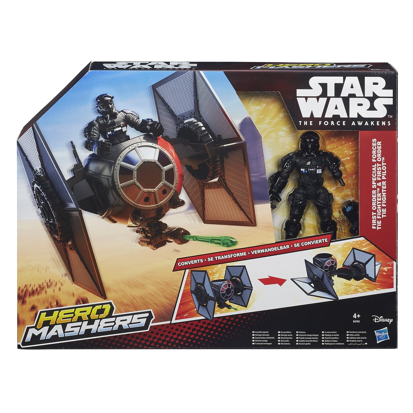 HASBRO HERO MASHERS STAR WARS THE FORCE AWAKENS - RESISTANCE X-WING & PILOT