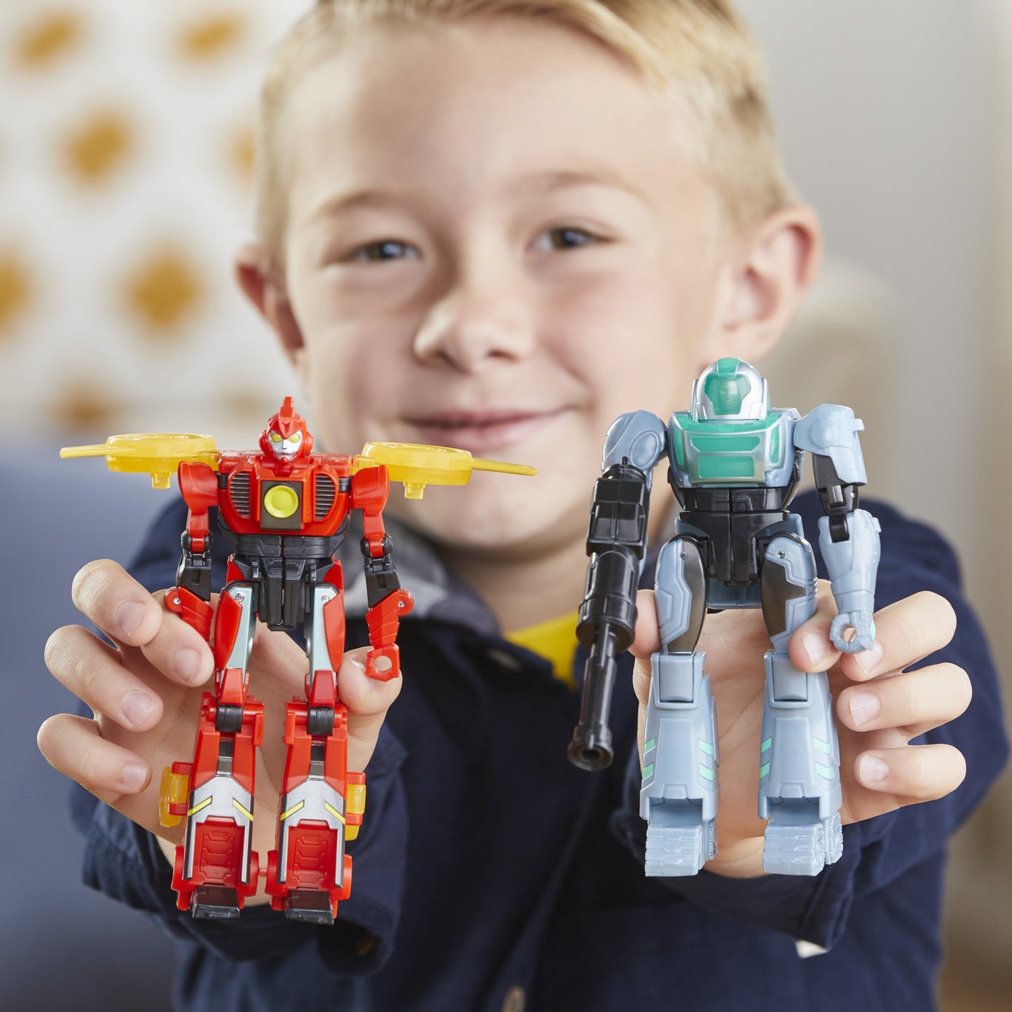 Hasbro Transformers Earthspark: Cyber-Combiner Terran Twitch och Robby Malto Actionfigurer