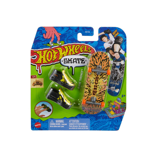 Mattel Hot Wheels Skate Fingerboard och Skor: Tony Hawk HW Scorched - Flame Thrower (HVJ84)