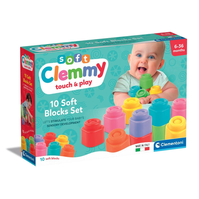 Clementoni Clemmy Set - 10 Mjuka Byggklossar