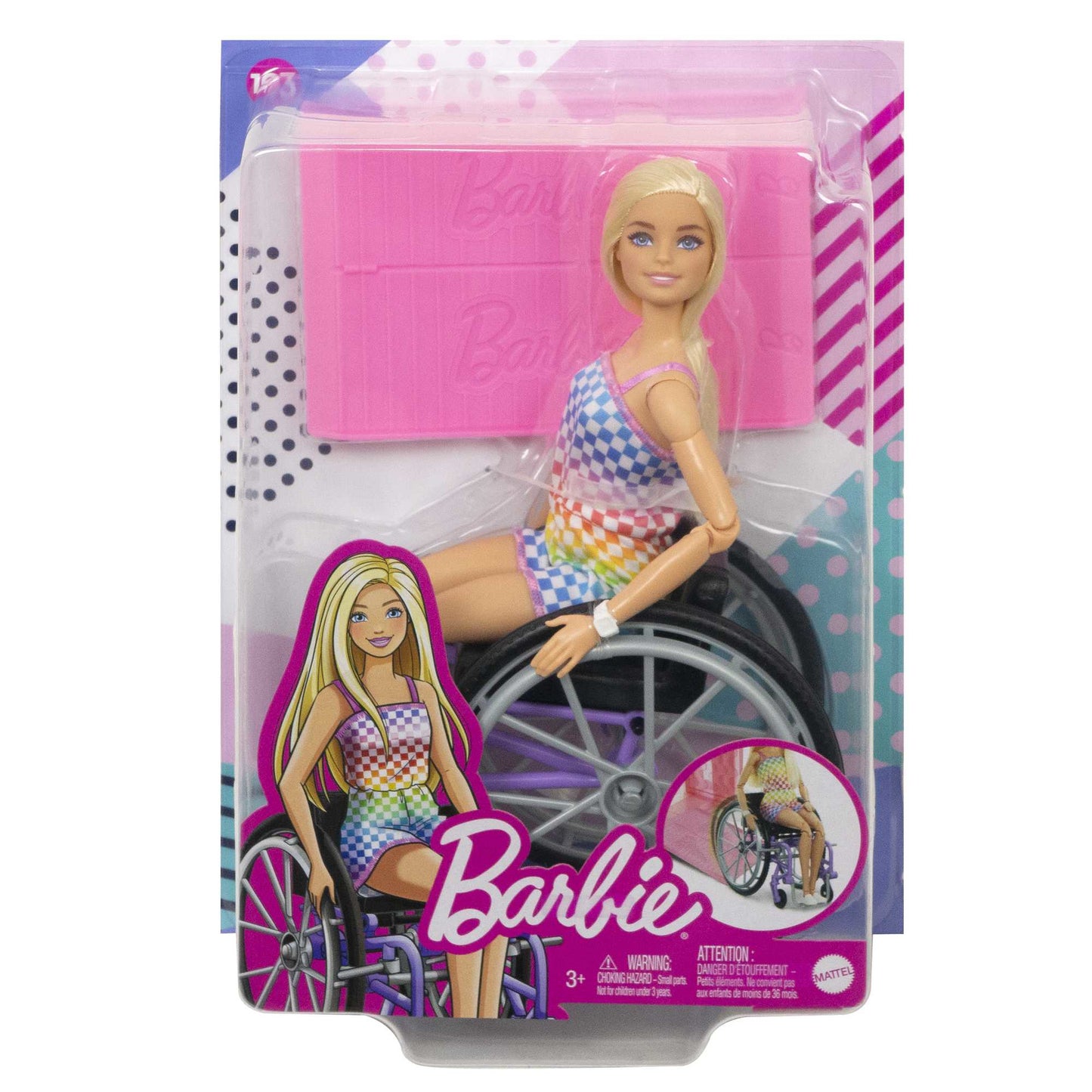 Mattel Barbie Fashionistas - Blond Docka med Funktionsnedsättning