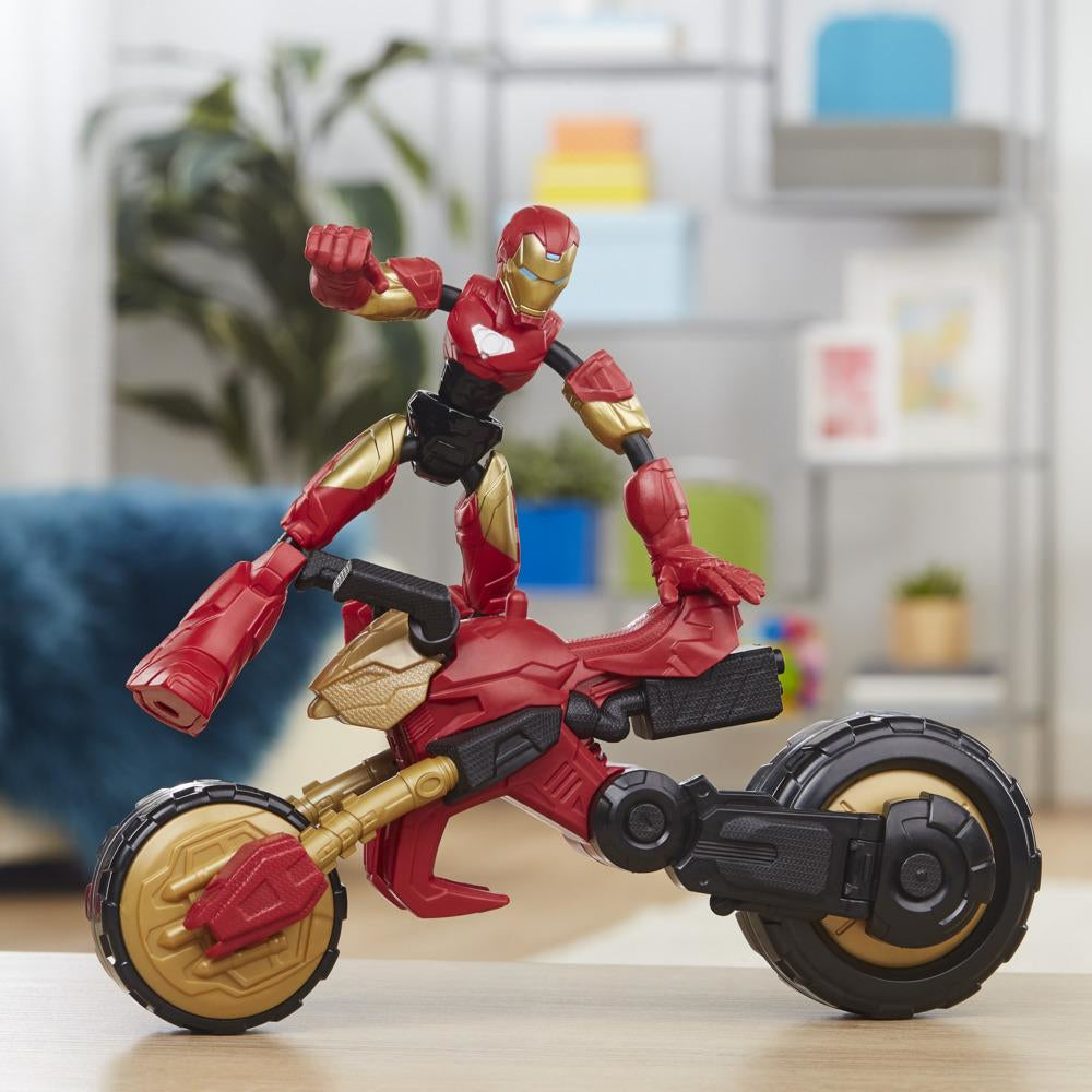 Hasbro Marvel Avengers: Bend And Flex - Flex Rider Iron Man 2in1