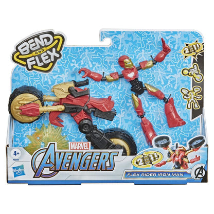 Hasbro Marvel Avengers: Bend And Flex - Flex Rider Iron Man 2in1