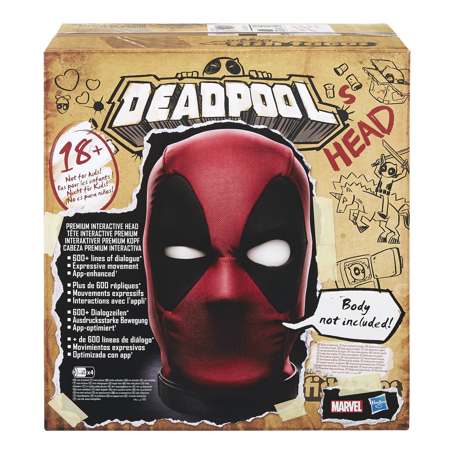 Hasbro Marvel: Deadpool - Premium Interaktiv Huvud (E6981)