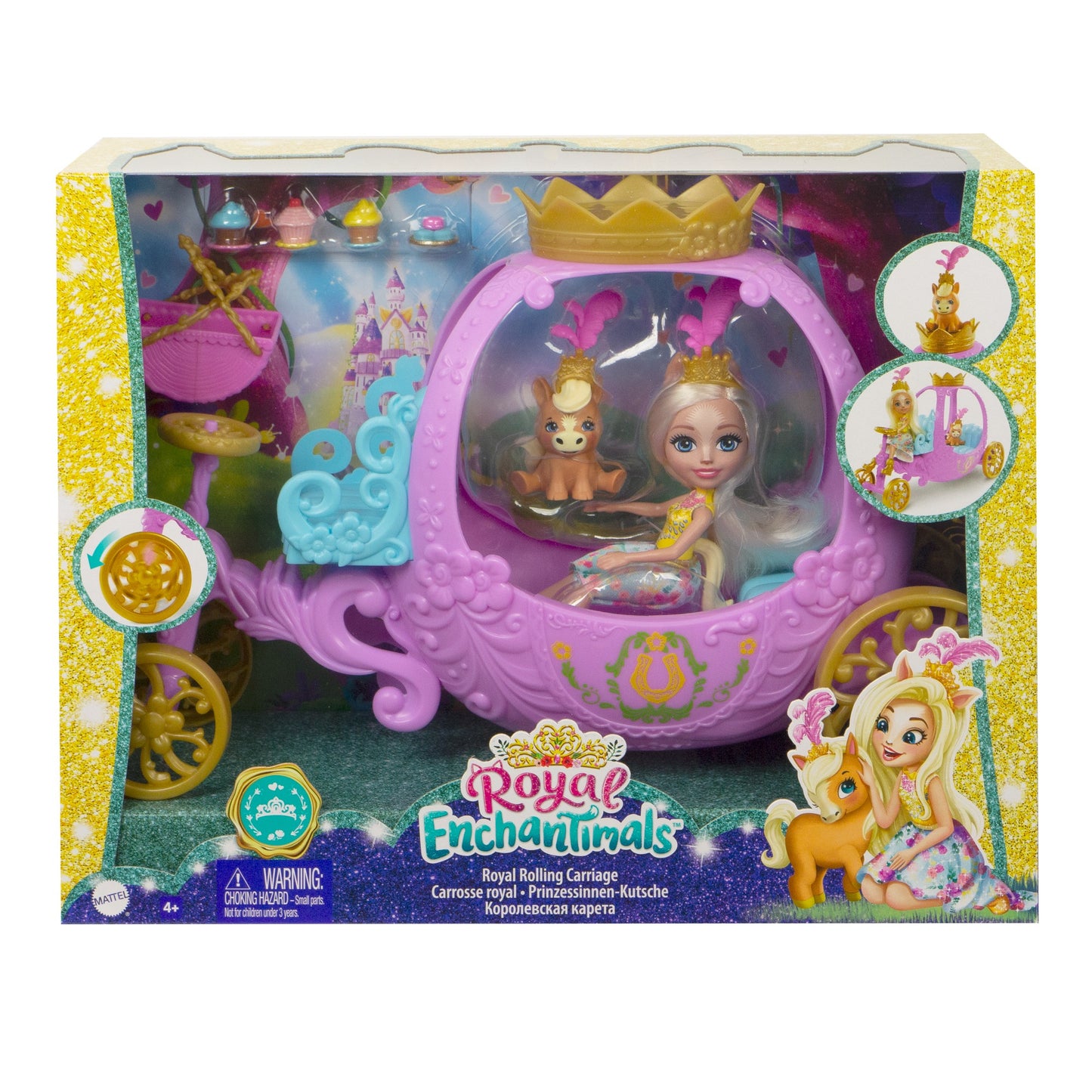 Mattel Royal Enchantimals: Royal Rolling Carriage (GYJ16)