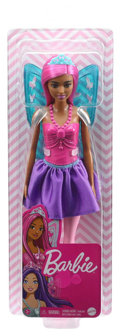 Mattel Barbie Fairy Ballet Dancer - Lila Hår Mörkhyad Docka