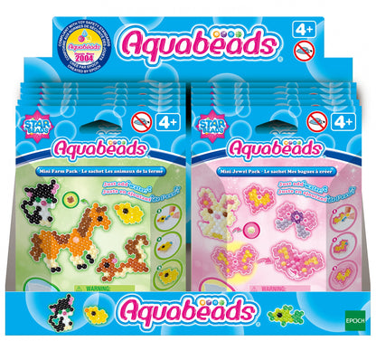 Aquabeads Temarefill: Mini Temakitt (Gård, Smycken, Sjöjungfru)