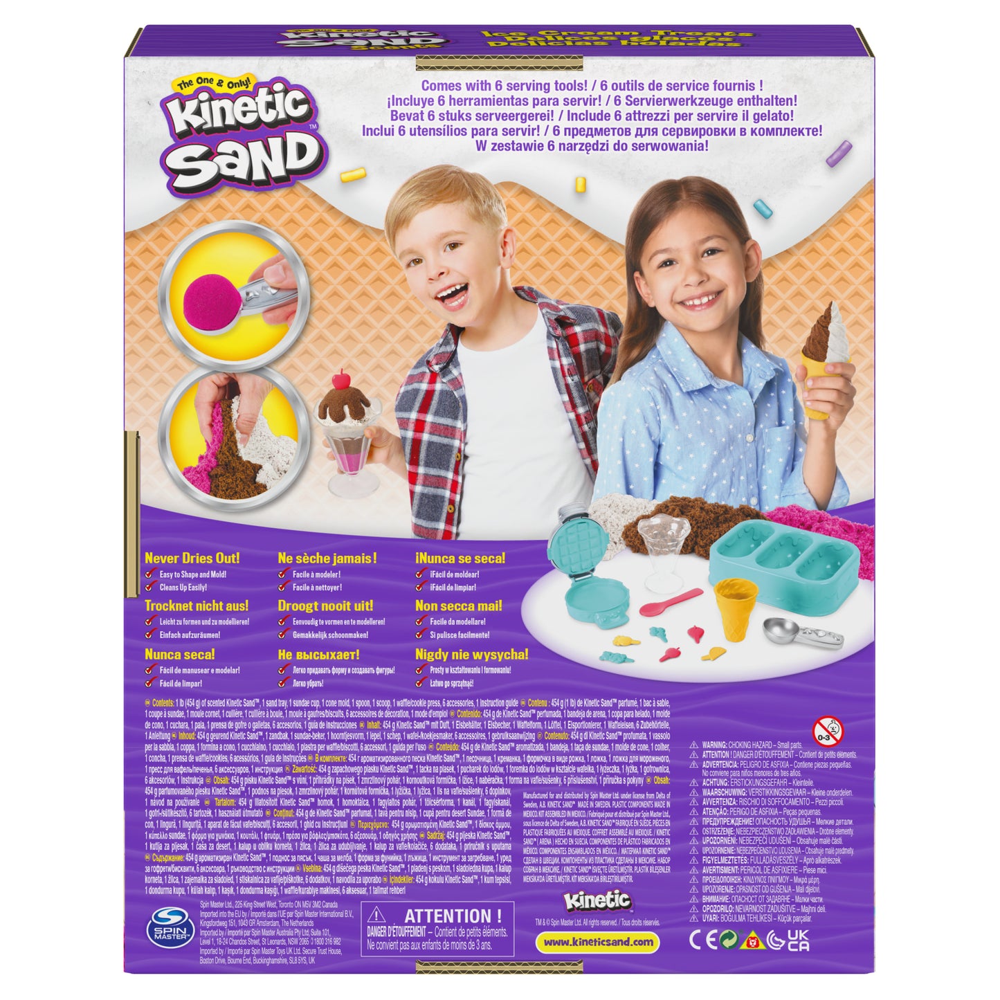 Kinetic Sand KNS ACK Ice Cream Scented Playset