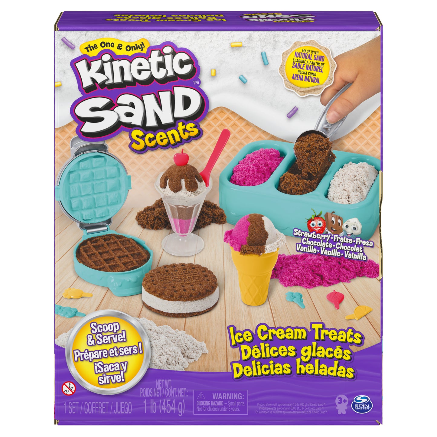 Kinetic Sand KNS ACK Ice Cream Scented Playset