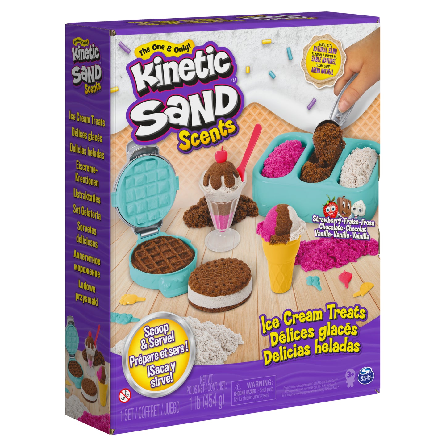 Kinetic Sand KNS ACK Ice Cream Scented Playset