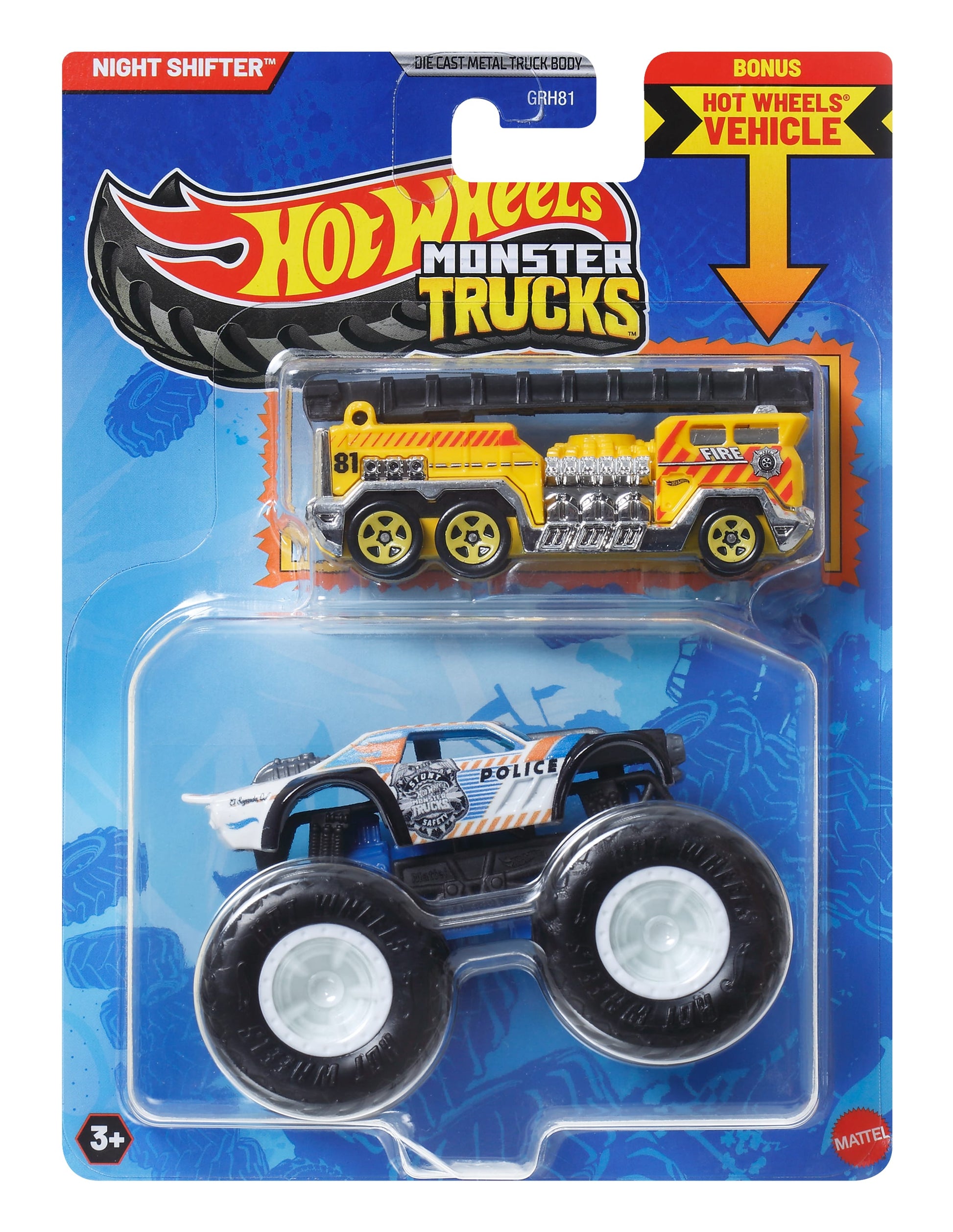 Mattel Hot Wheels: Monster Trucks - Night Shifter 2 Pack