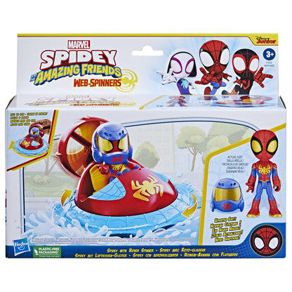 Hasbro Marvel: Spidey och hans fantastiska vänner - Web-Spinners Spidey med Hover Spinner Fordon