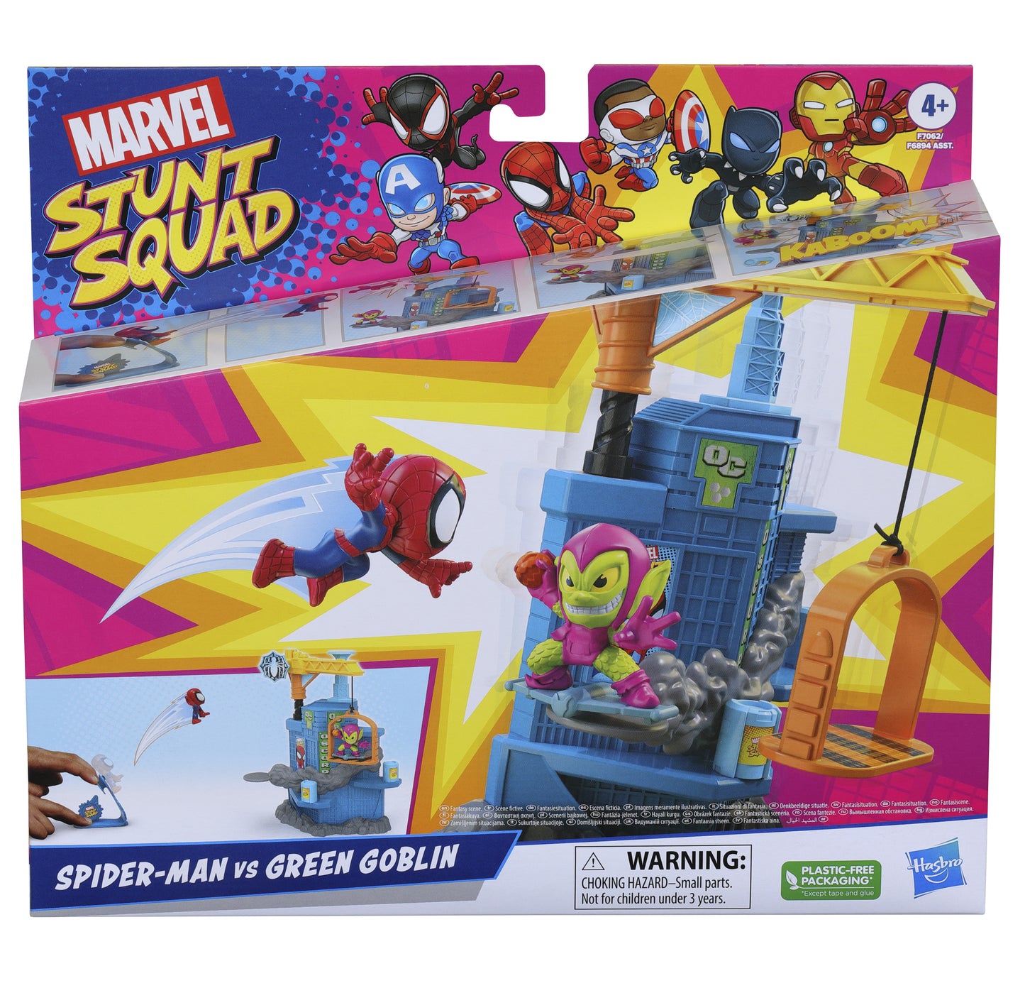 Hasbro Marvel: Stunt Squad - Spider-Man VS Green Goblin Mini Playset